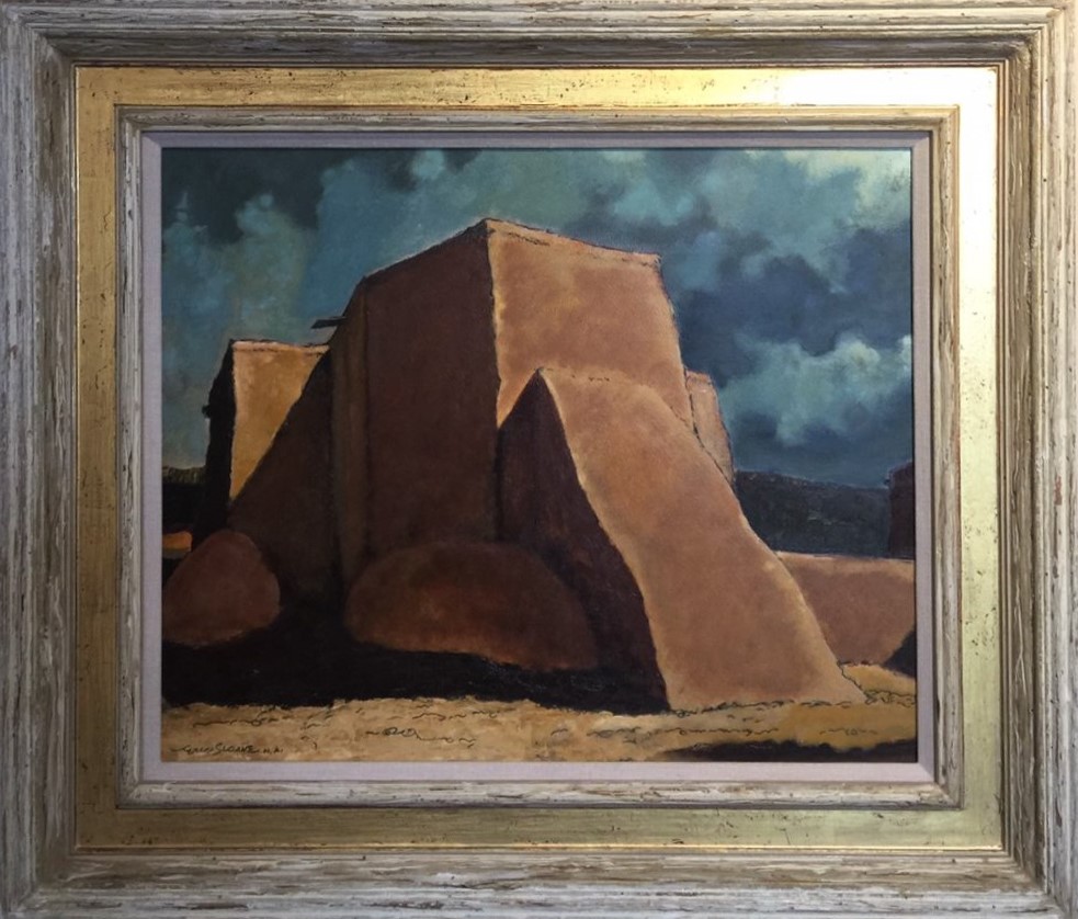 Eric Sloane Painting Title: Rancho de Taos Church